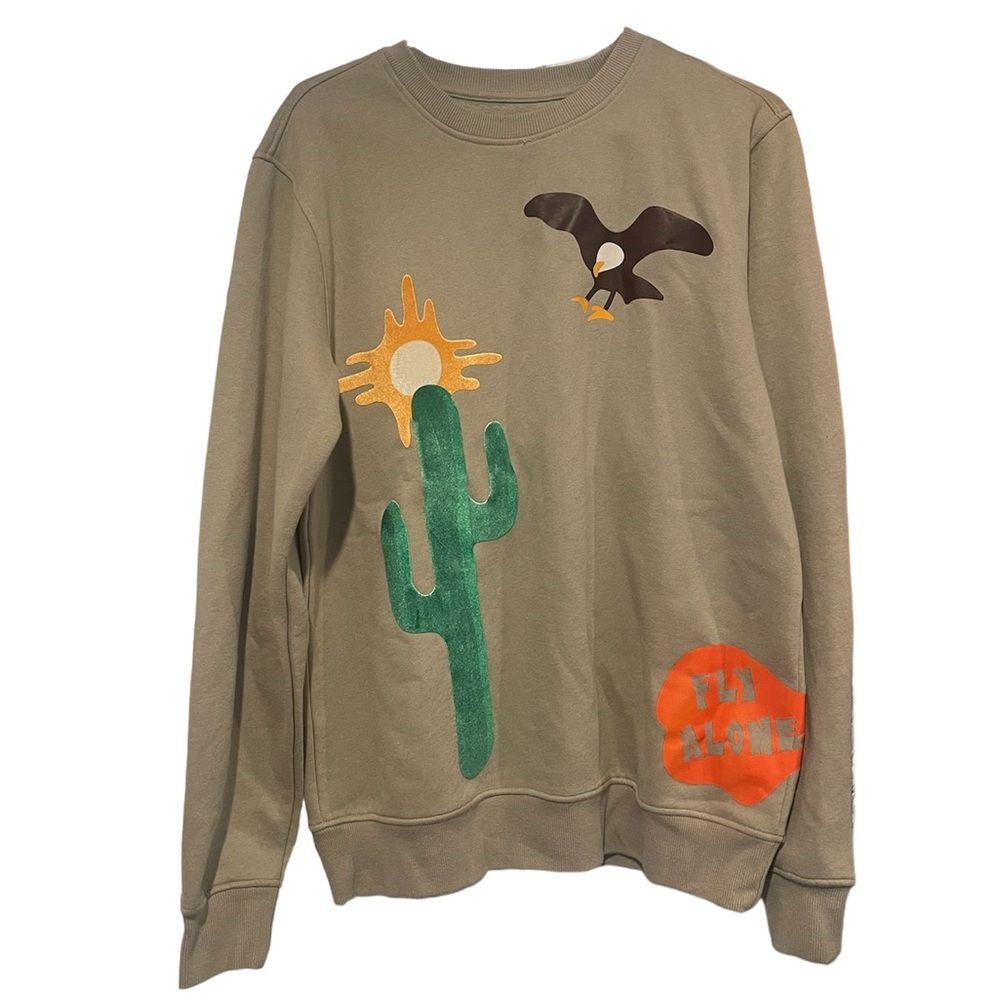 ROKU STUDIO 3D double sided desert stay wild oversized sweater